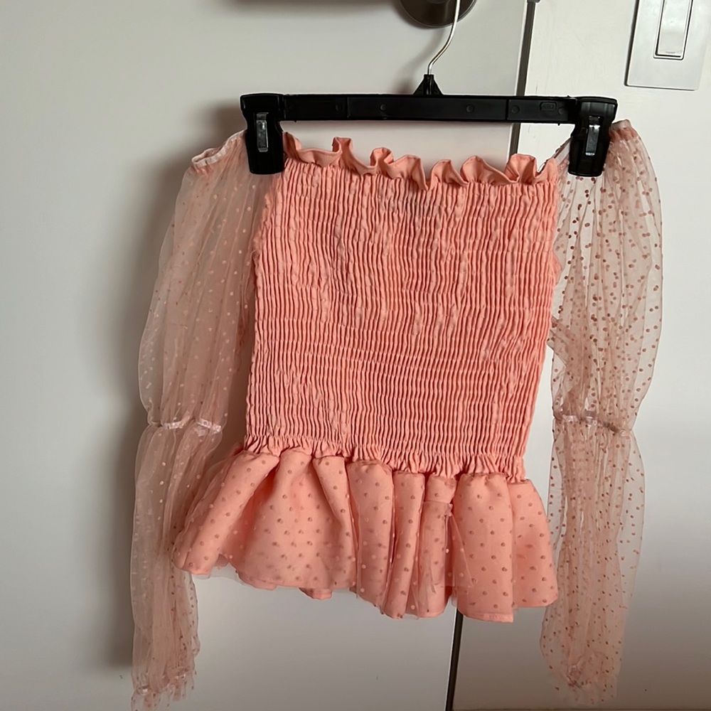 Blush Off-the-Shoulder Top